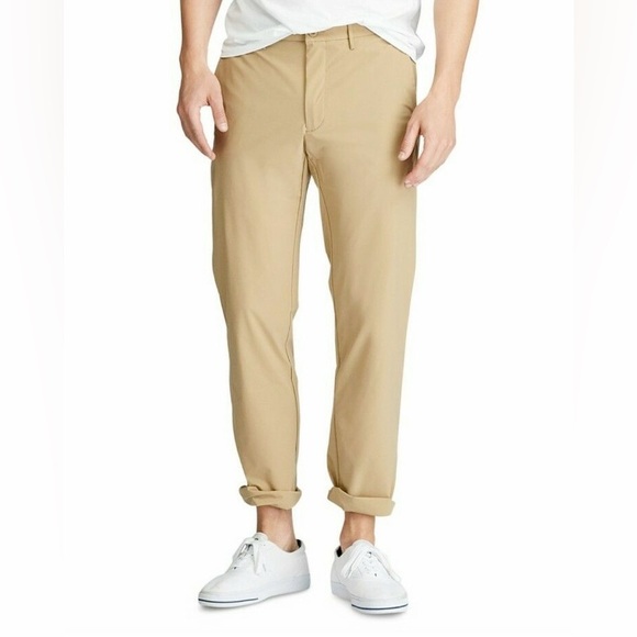 NWT Polo Ralph Lauren Men's‎ Straight Fit Traveler Pants Luxury Beige 40x32